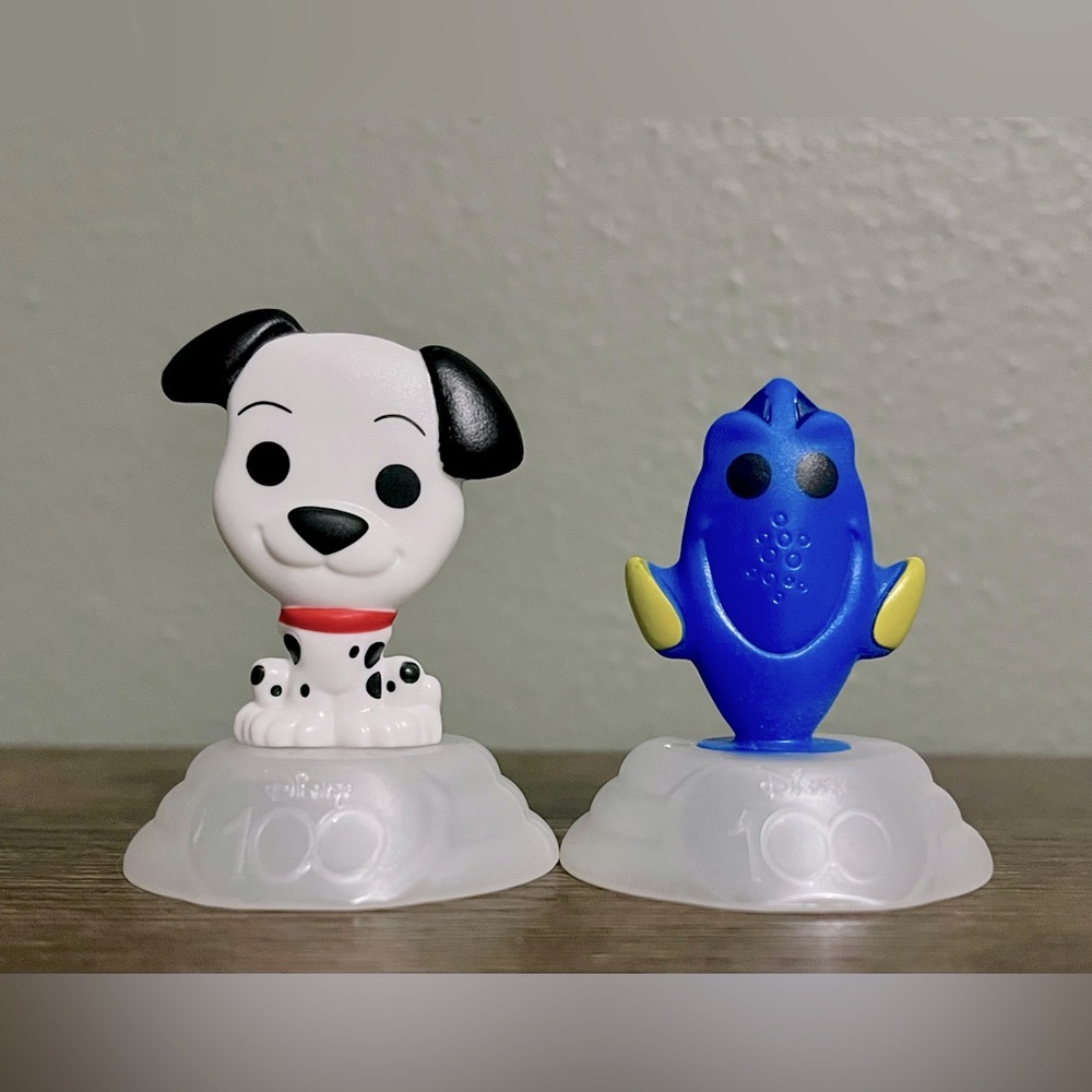 Disney 100 Anniversary McDonald’s Toys Figures 2023 Pongo and Dory